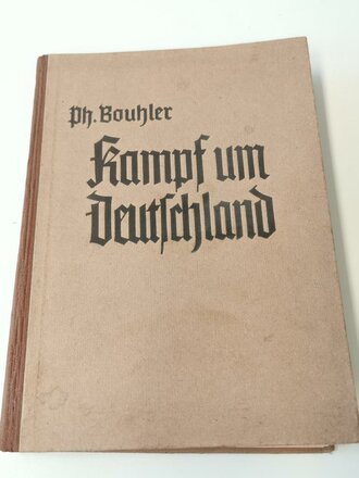 Nationalsozialistische Erziehungsanstalt Krems a. d. Donau, Buch "Kampf um Deutschland" mit Widmung, datiert 1943, A5, 110 Seiten