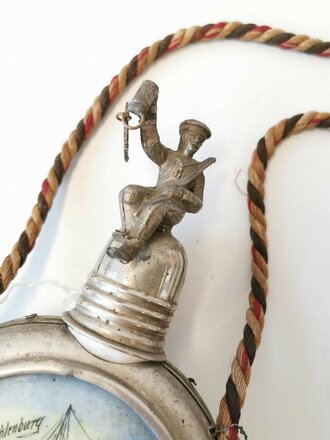 Kaiserliche Marine, Reservistenflasche aus Porzellan eines Angehörigen "S.M.S. Mecklenburg"