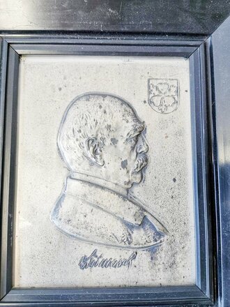 Kaiserreich, original gerahmtes Relief Otto von Bismark Darstellend. Guter Zustand, Maße inclusive Rahmen 26 x 30cm