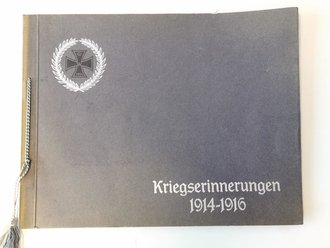 "Kriegserinnerungen 1914-1916" Bildband eines in den Vogesen eingesetzten Regiments