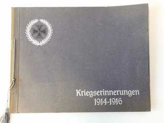 "Kriegserinnerungen 1914-1916" Bildband eines...