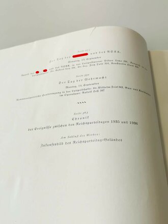 "Reichstagung in Nürnberg 1936" Der Parteitag der Ehre, 375 Seiten