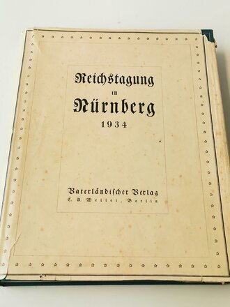 "Reichstagung in Nürnberg 1934" 410 Seiten, im Schutzumschlag.