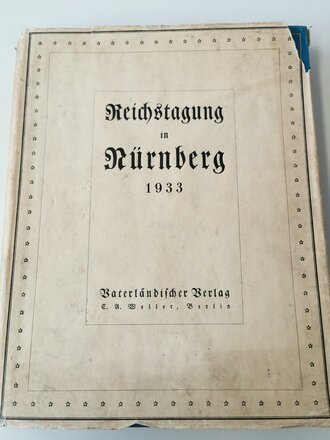 Reichstagung in Nürnberg 1933 259 Seiten, im Schutzumschlag.
