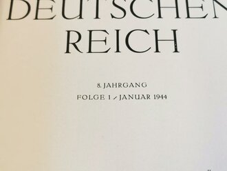 "Die Kunst im Deutschen Reich" Grossformatiges Heft Folge 1, April 1944