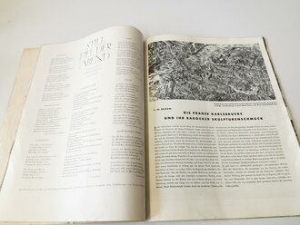 "Böhmen und Mären" Volk und Reich Verlag Prag, Ausgabe Juli/August 1944, Einband angeschmutzt