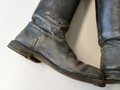 Paar Stiefel für Offiziere der Wehrmacht, ungereinigtes Paar, Sohlenlänge 30cm