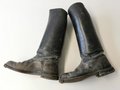 Paar Stiefel für Offiziere der Wehrmacht, ungereinigtes Paar, Sohlenlänge 30cm