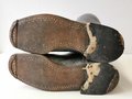 Paar Stiefel für Offiziere der Wehrmacht, ungereinigtes Paar, Sohlenlänge 30cm