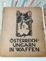 "Österreich- Ungarn in Waffen" Großformatige Mappe mit 50 Drucken, die Mappe desolat