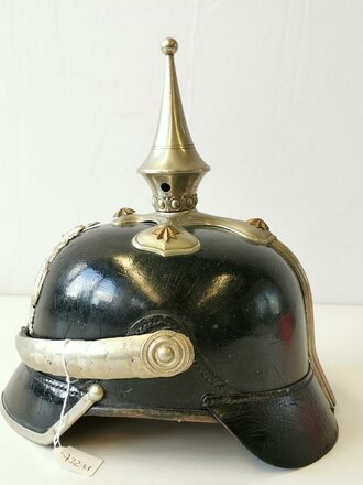 Württemberg, Pickelhaube Feuerwehr für Angehörige der Stadt Stuttgart. Guter Zustand