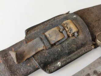 Frankreich, Faschinenmesser M1831, der seltene Koppelschuh leider defekt