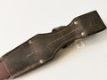 Seitengewehr M84/98 für K98 der Wehrmacht, nummerngleiches Stück 44 fnj, Im zusammengehörigen Koppelschuh, ungereinigt