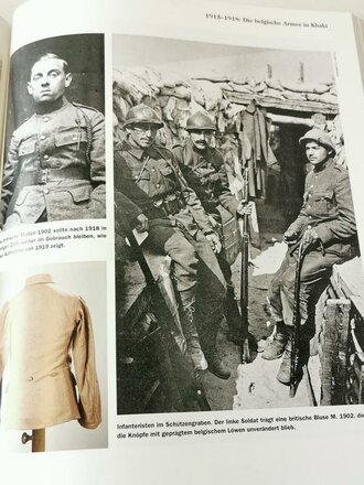 "Die belgische Armee im Ersten Weltkrieg - Uniformen und Ausrüstung" 599 Seiten mit etwa 1000 Farbfotos, Verlag Militaria