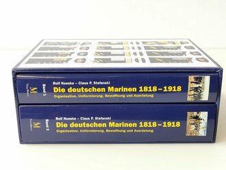 "Die deutschen Marinen 1818 - 1918, Organisation, Uniformierung, Bewaffnung und Ausrüstung" 2 Bände im Schuber, insgesamt über 1000 Seiten, reich bebildert, Verlag Militaria