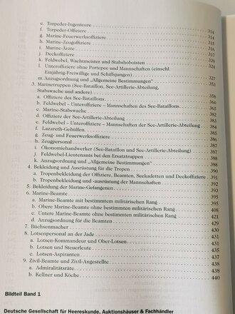 "Die deutschen Marinen 1818 - 1918, Organisation, Uniformierung, Bewaffnung und Ausrüstung" 2 Bände im Schuber, insgesamt über 1000 Seiten, reich bebildert, Verlag Militaria