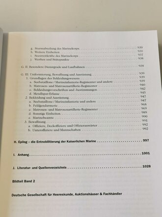 "Die deutschen Marinen 1818 - 1918, Organisation, Uniformierung, Bewaffnung und Ausrüstung" 2 Bände im Schuber, insgesamt über 1000 Seiten, reich bebildert, Verlag Militaria