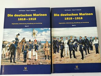 "Die deutschen Marinen 1818 - 1918, Organisation, Uniformierung, Bewaffnung und Ausrüstung" 2 Bände im Schuber, insgesamt über 1000 Seiten, reich bebildert, Verlag Militaria