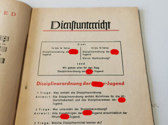 Führerdienst, HJ Ausgabe 10/K 1943, A5, ca 47 Seiten, Deckblatt gerissen