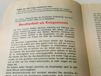 Führerdienst, HJ Ausgabe 8/K 1943, A5, ca 35 Seiten