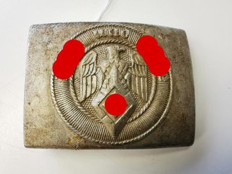 Koppelschloss Hitler Jugend Aluminium M4/110, ungereinigtes Stück