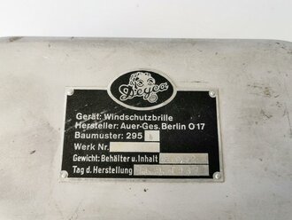 Luftwaffe, Dose mit diversem Inhalt für die Auer Winschutzbrille Baumuster 295