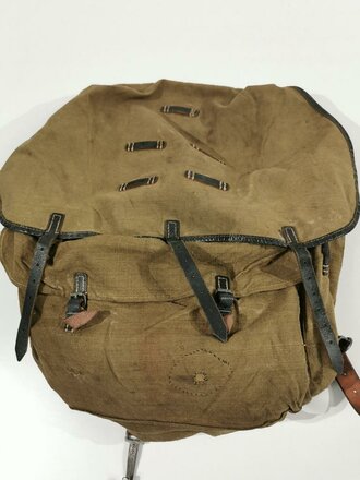 Rucksack für Gebirgstruppen der Wehrmacht, getragenes Stück in gutem Zustand