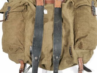 Rucksack für Gebirgstruppen der Wehrmacht, getragenes Stück in gutem Zustand