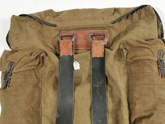 Rucksack für Gebirgstruppen der Wehrmacht, getragenes Stück in gutem Zustand