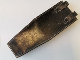 Tasche für die kurze Drahtschere Wehrmacht, Leder leicht angetrocknet