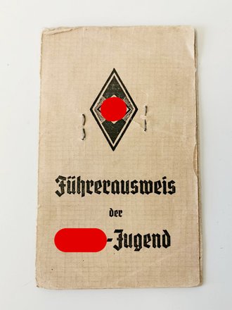 Führerausweis der Hitler Jugend für einen...