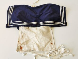 Marine HJ Hemdenkragen, getragenes Stück mit ausgewaschenem RZM Etikett