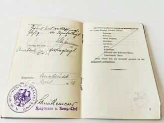 Reichswehr, Militärpaß und diverse Papiere eines Angehörigen im Infanterie Regiment 19