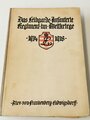 Hessen, Regimentsgeschichte aus dem Nachlass eines Einjährig Freiwilligen im Leibgarde Infanterie Regiment Nr.115 von 1921. Buchrücken geklebt