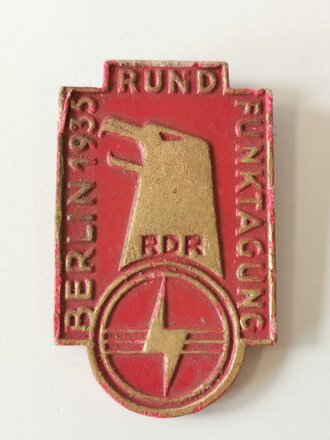 Abzeichen aus Holz" Rundfunktagung Berlin 1935"