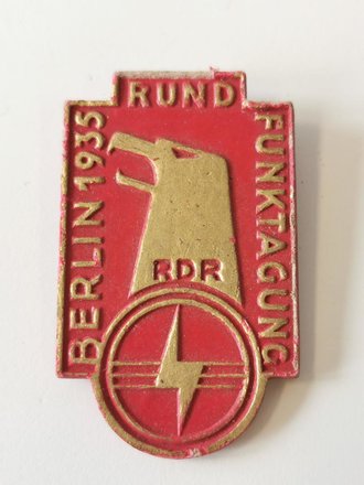 Abzeichen aus Holz"Rundfunktagung Berlin 1935"