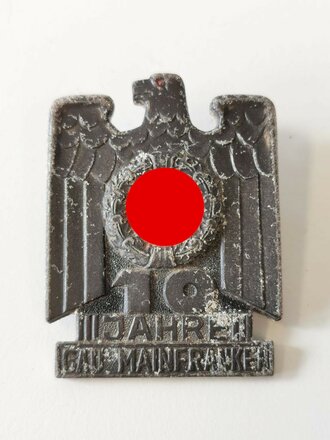 Leichtmetallabzeichen "10 Jahre Gau Mainfranken"