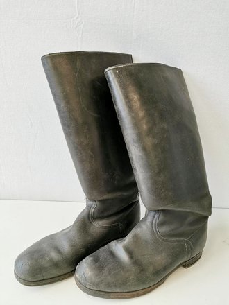 Paar Stiefel für Offiziere der Wehrmacht, weiches Leder, Sohlenlänge 28,5cm