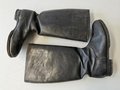 Paar Stiefel für Offiziere der Wehrmacht, weiches Leder, Sohlenlänge 28,5cm