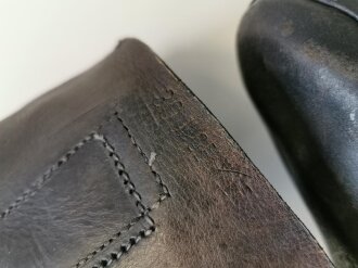 Paar Stiefel für Mannschaften der Wehrmacht, der Schaft oben leicht eingekürzt, Sohlenlänge 30,5cm