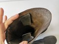 Paar Stiefel für Mannschaften der Wehrmacht, der Schaft oben leicht eingekürzt, Sohlenlänge 30,5cm