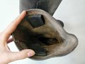 Paar Stiefel für Mannschaften der Wehrmacht, der Schaft oben leicht eingekürzt, Sohlenlänge 30,5cm