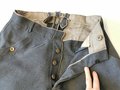 Luftwaffe, Stiefelhose für Offiziere in gutem Zustand, weicher Lederbesatz, Schneideretikett von 1943