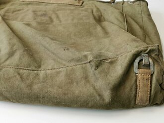 Rucksack Wehrmacht in Tropenausführung datiert 1942, getragenes Stück