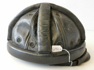 Luftwaffe, Lederhelm für Segelflieger , LBA Stempelung von 1938, sehr guter Zustand