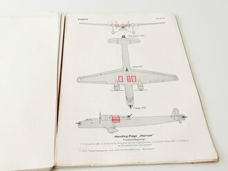 Frontnachrichtenblatt der Luftwaffe, Sonderausgabe: Englische Kriegsflugzeuge, Leistungen und Bilder Stand 1.Juli 1940.  Nicht auf Vollständigkeit überprüft