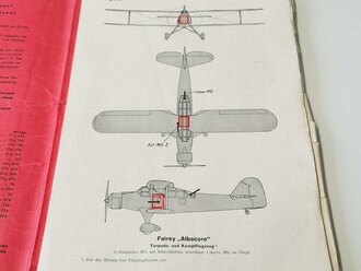 Frontnachrichtenblatt der Luftwaffe, Sonderausgabe: Englische Kriegsflugzeuge, Leistungen und Bilder Stand 1.Juli 1940.  Nicht auf Vollständigkeit überprüft