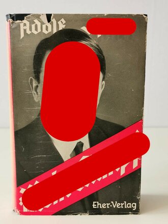 Adolf Hitler "Mein Kampf" Blaue Leinenausgabe in sehr gutem Zustand, im Schutzumschlag, dieser zum Teil leicht defekt