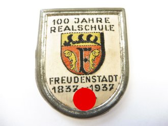 Gewebtes Abzeichen " 100 Jahre Realschule Freudenstadt 1937"