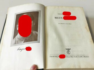 Adolf Hitler "Mein Kampf" blaue Leinenausgabe 1942